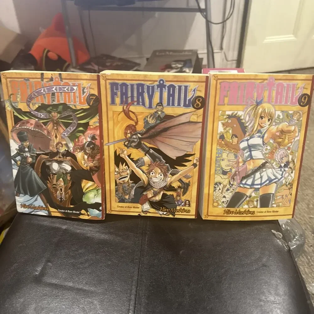 Lot Of 3 Fairy Tail Volume 7,8,9 Manga Paperback Hiro Mashima
